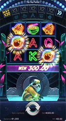 Hip Hop Panda · Amati simbol pemicu khusus seperti bom dan cincin bonus putaran gratis.